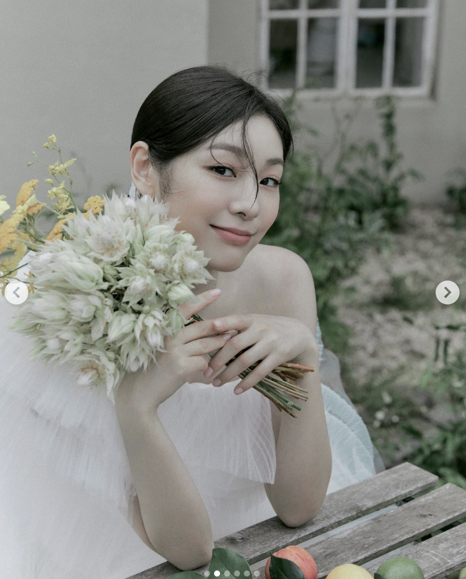 A wedding picture of Kim Yuna 