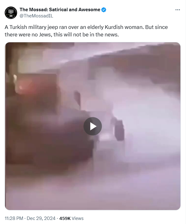 2017 Run-Over of Elderly Kurdish Woman by Turkish Army Sparks ...