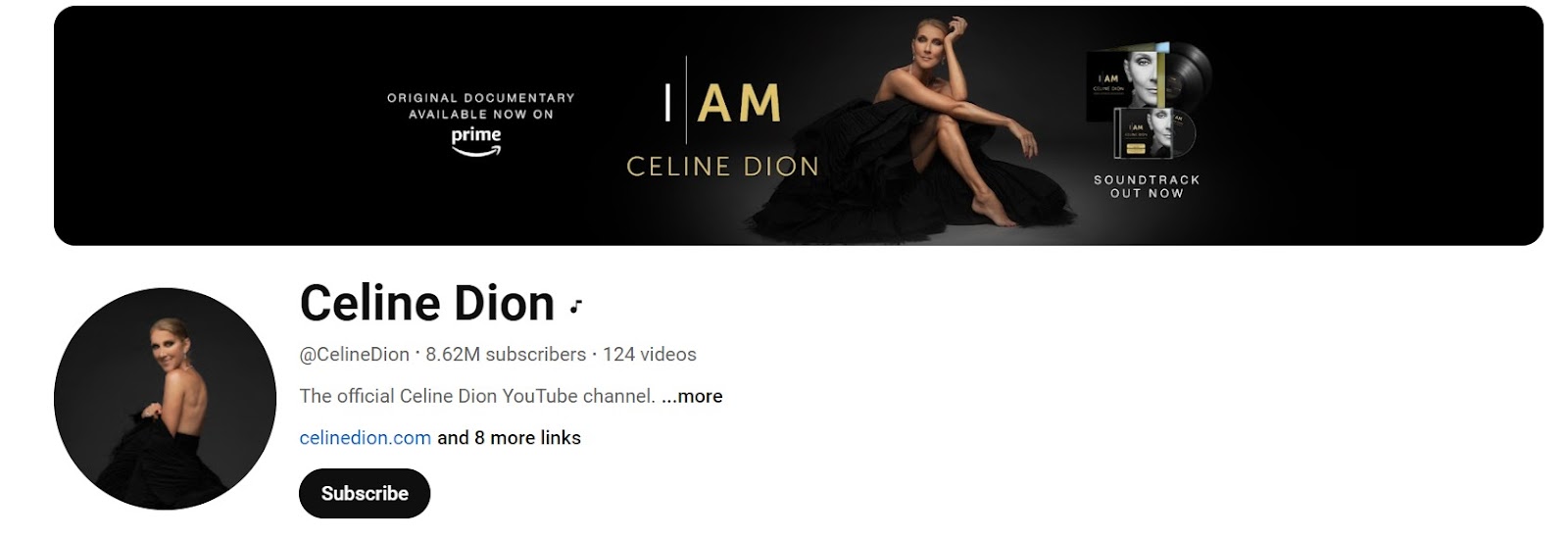 Celine Dion YouTube Channel