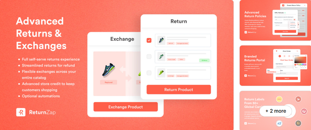 A Shopify Returns App from ReturnZap Returns & Exchanges.