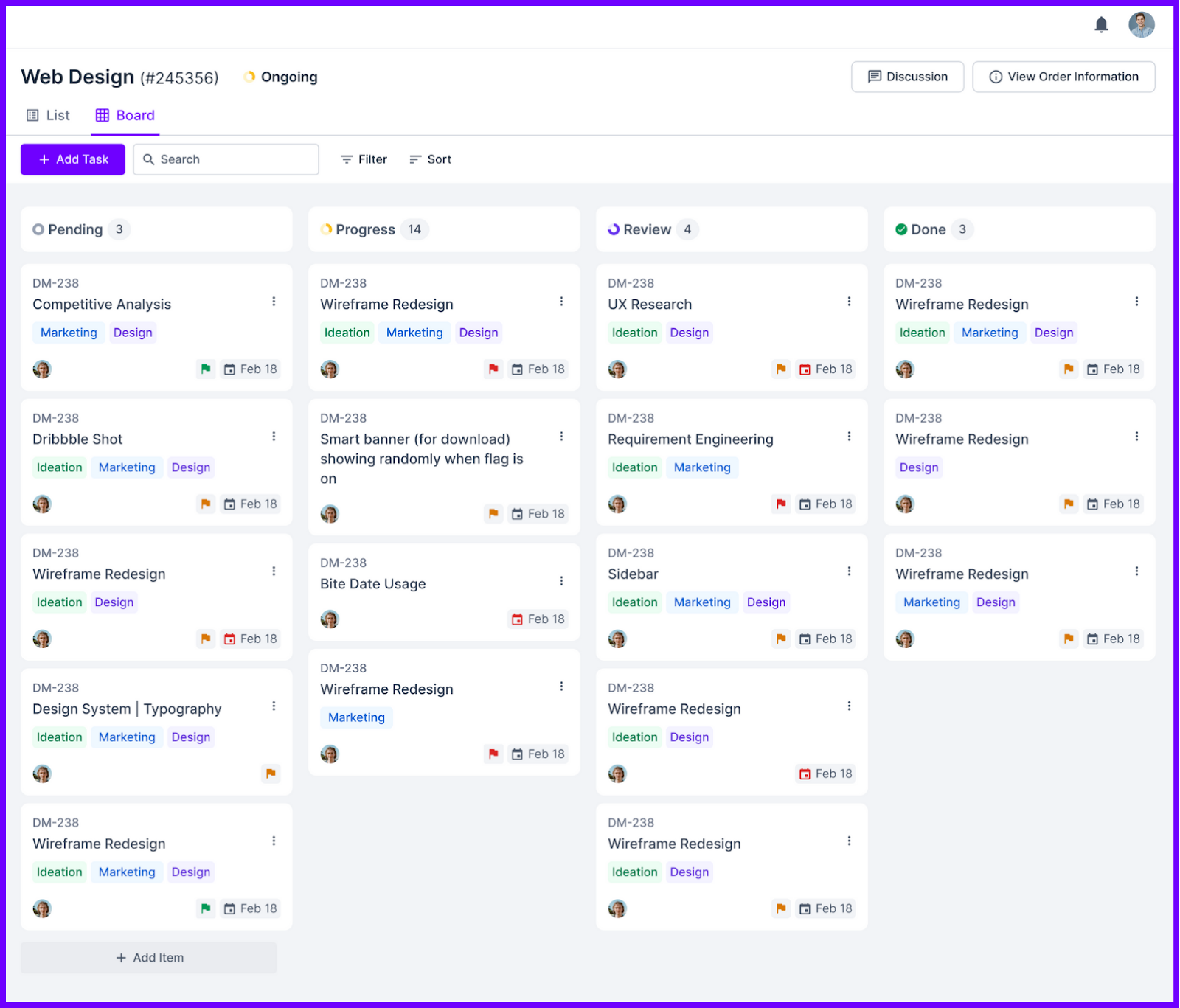 Agency Handy Kanban Board