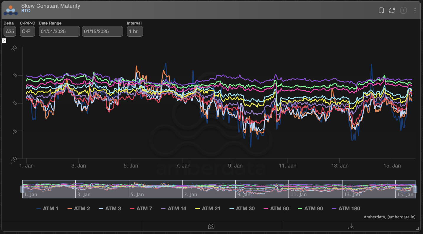 Bitcoin skew constant maturity