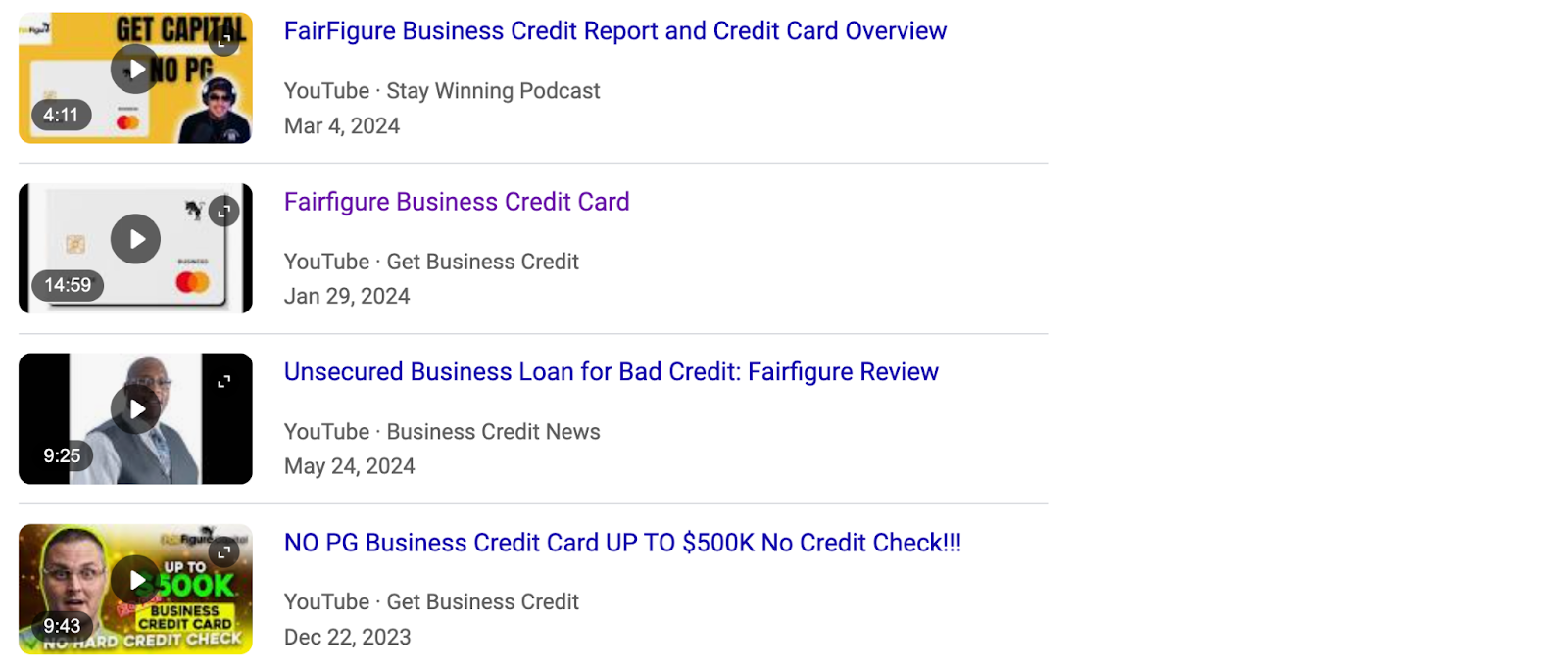 FairFigure credit card reviews