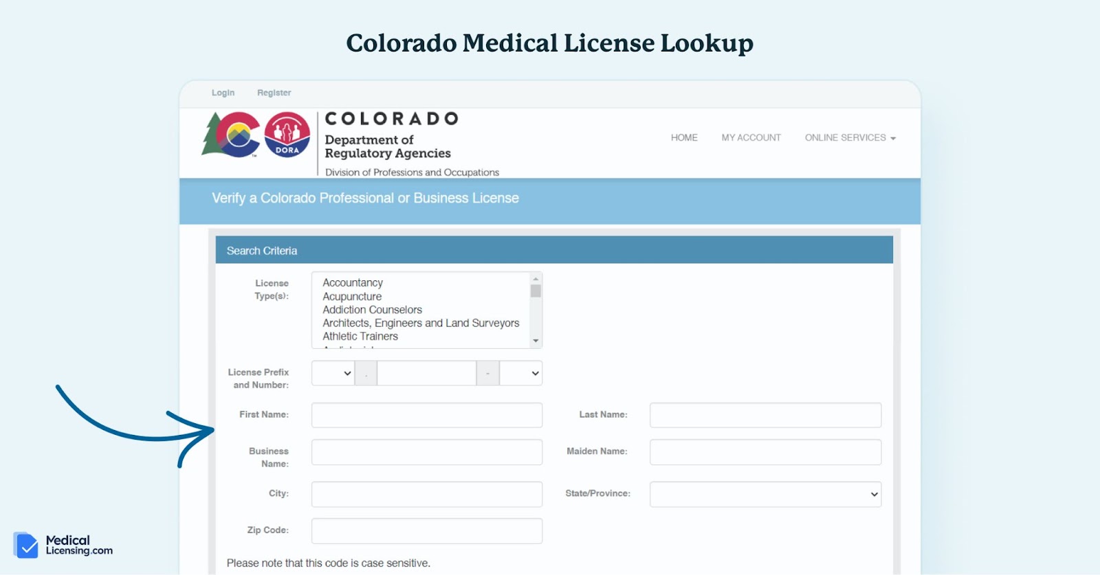 colorado medical license lookup