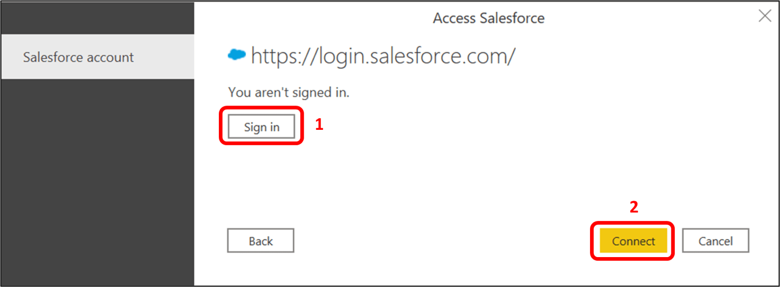 Connect to Salesforce 