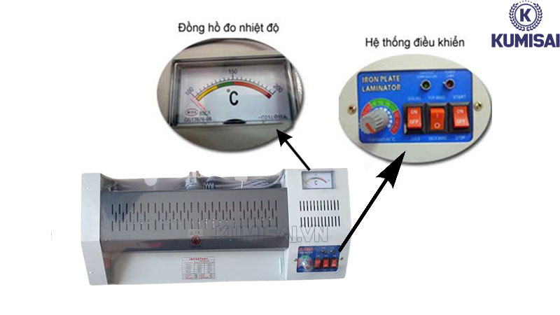 Đồng hồ đo nhiệt độ & hệ thống điều khiển trên máy ép plastic KS 320