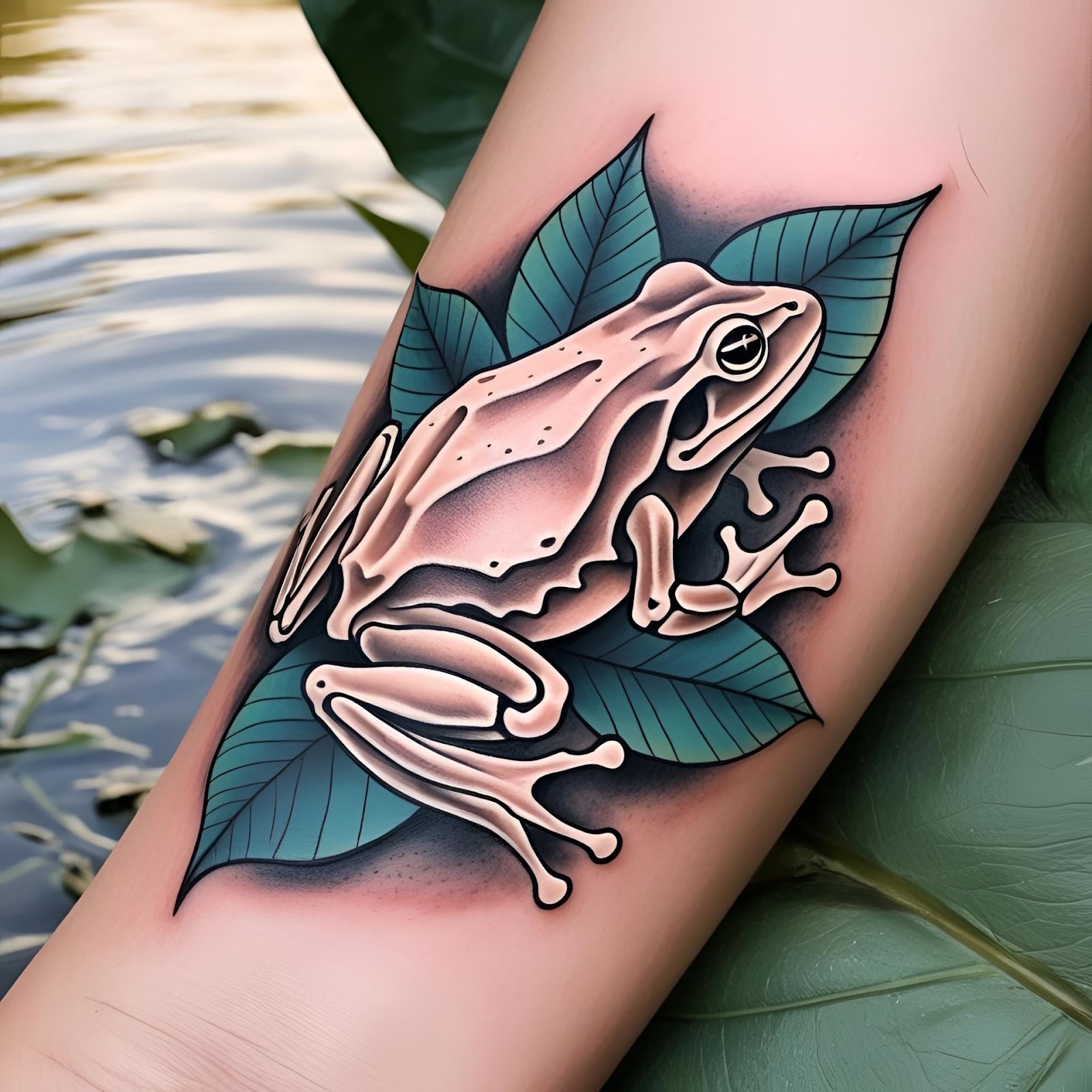 Bone Frog Tattoo