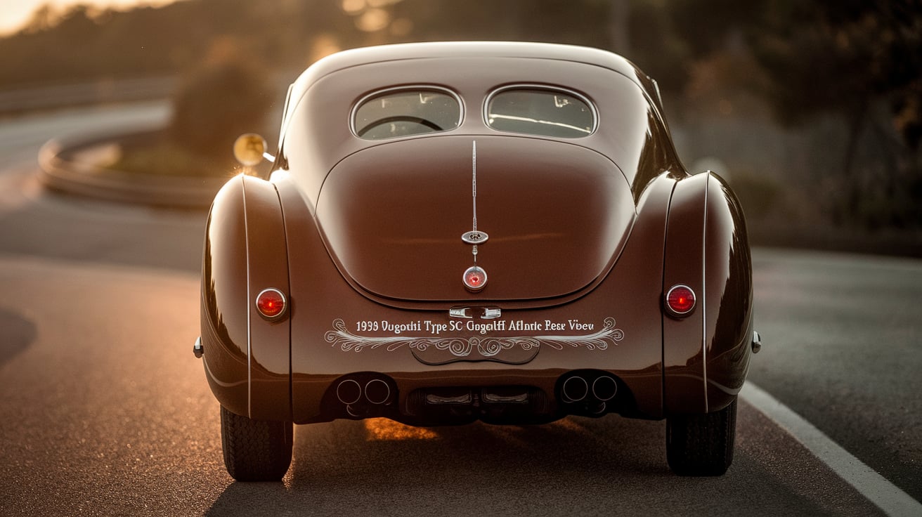 1939 Bugatti Type 57C Gangloff Atlante Coupe rear view