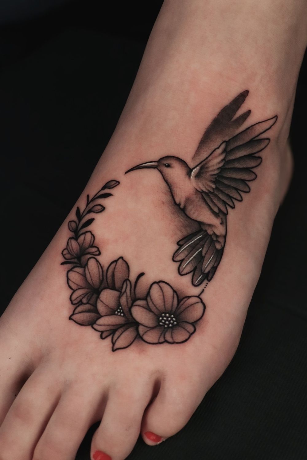 Hummingbird Foot Tattoos