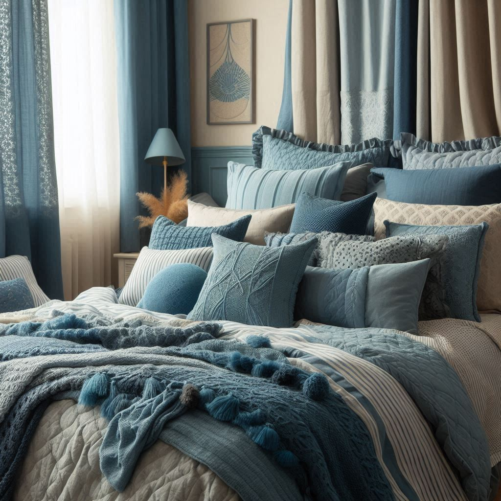 blue bedroom interior design