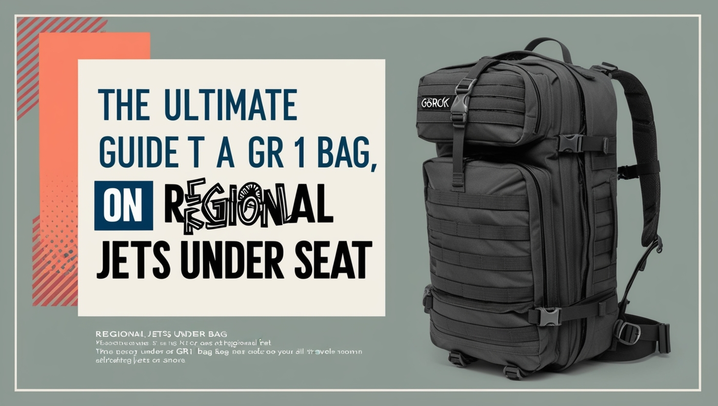 gr1 bag on regional jets under seat​