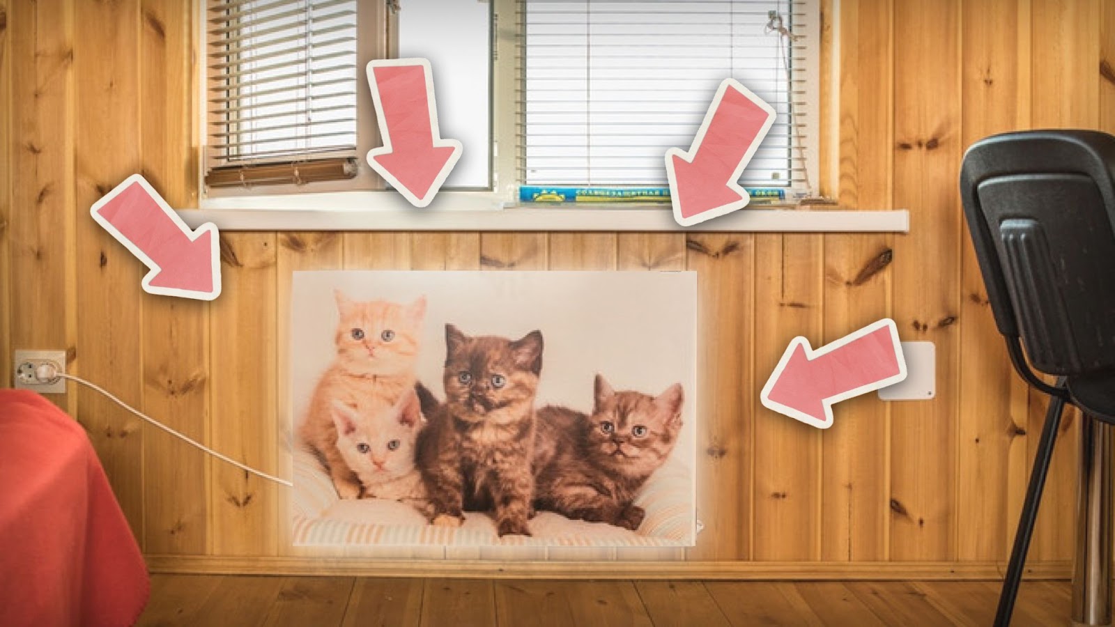 Обогреватель-панно с котятами