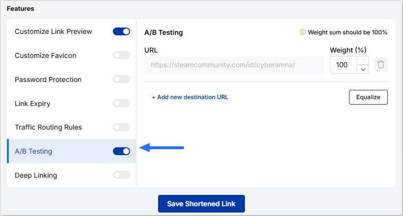 A/B testing 