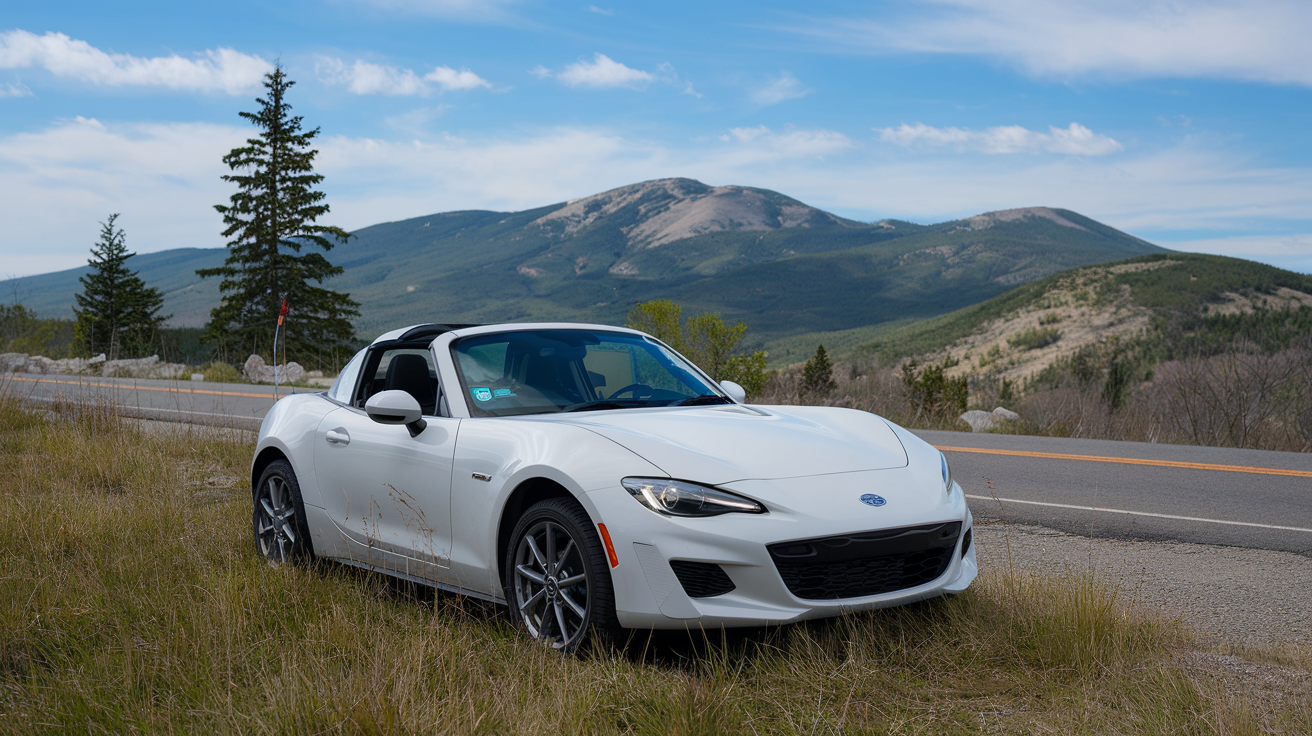 Blood Mountain White Miata