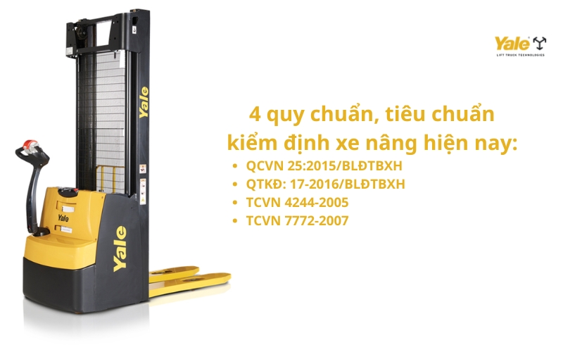 các quy chuẩn, tiêu chuẩn kiểm định xe nâng hiện nay