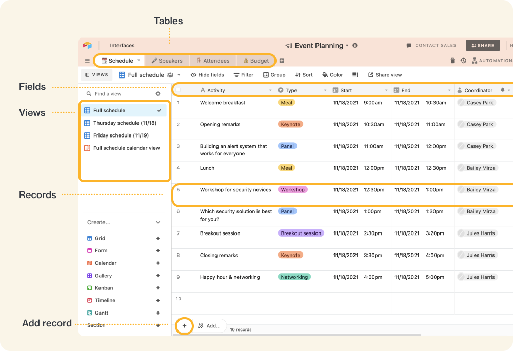 Airtable Interface