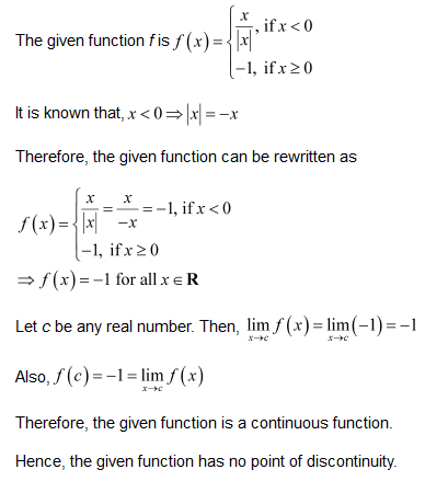 chapter 5-Continuity & Differentiability Exercise 5.1