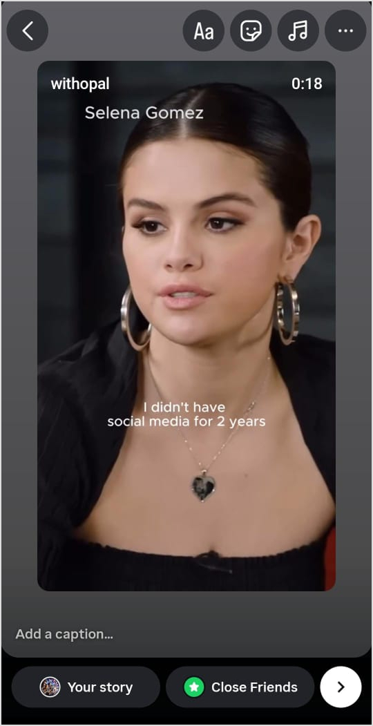 Add text or emojis