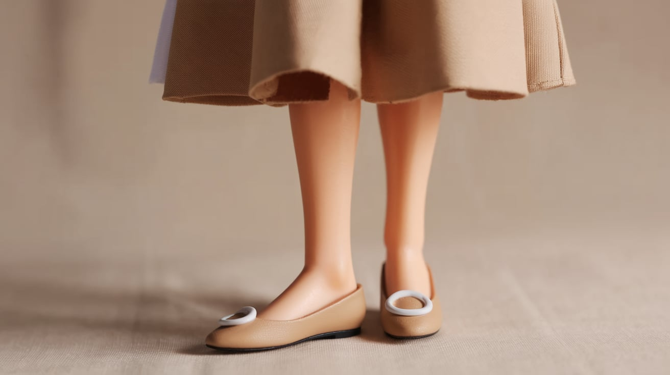 1/6 Scale Female Flat Shoe