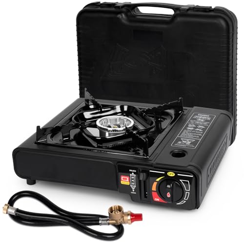 SHINESTAR Dual Fuel Stove with Butane & Propane Compatibility, Portable ...