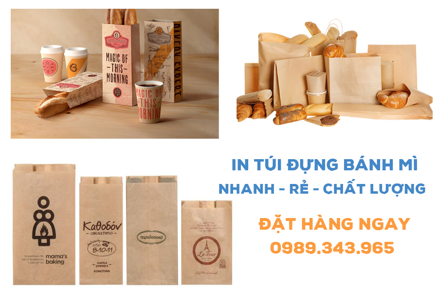 Bao bì Nguyên Phong chuyên in túi giấy đựng bánh mì uy tín, giá rẻ 