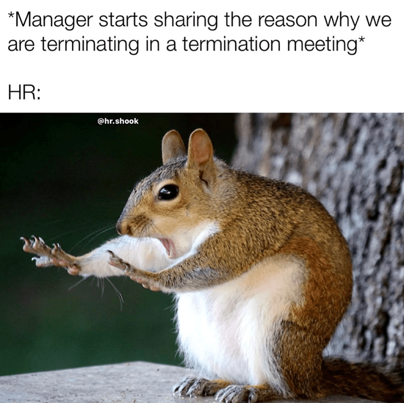 Die Reaktion der Personalabteilung, wenn Manager Kündigungsgründe freigeben