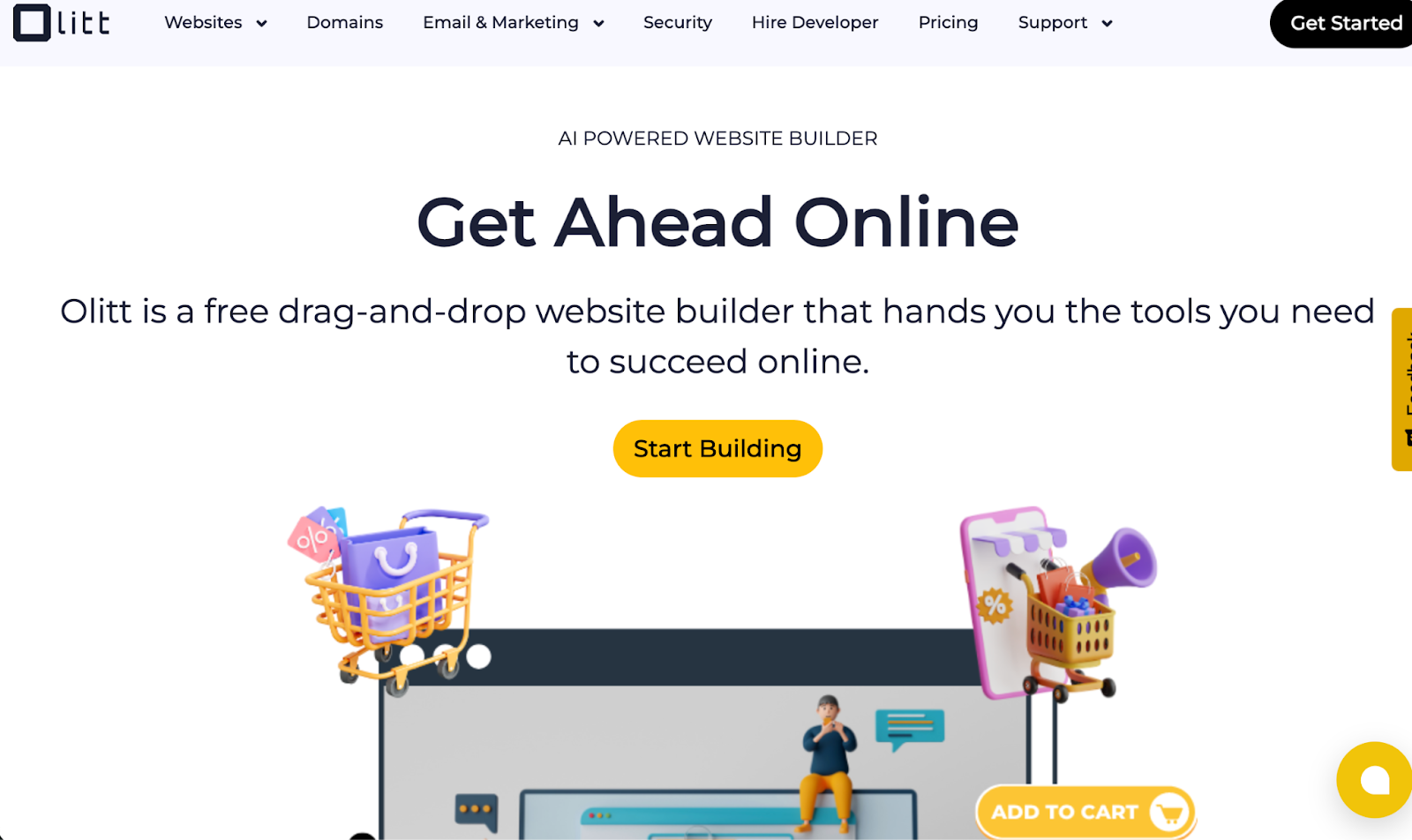 image of Olitt website builder