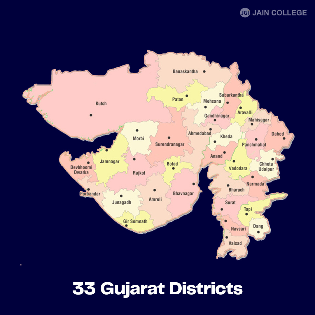 guajarat districts map 