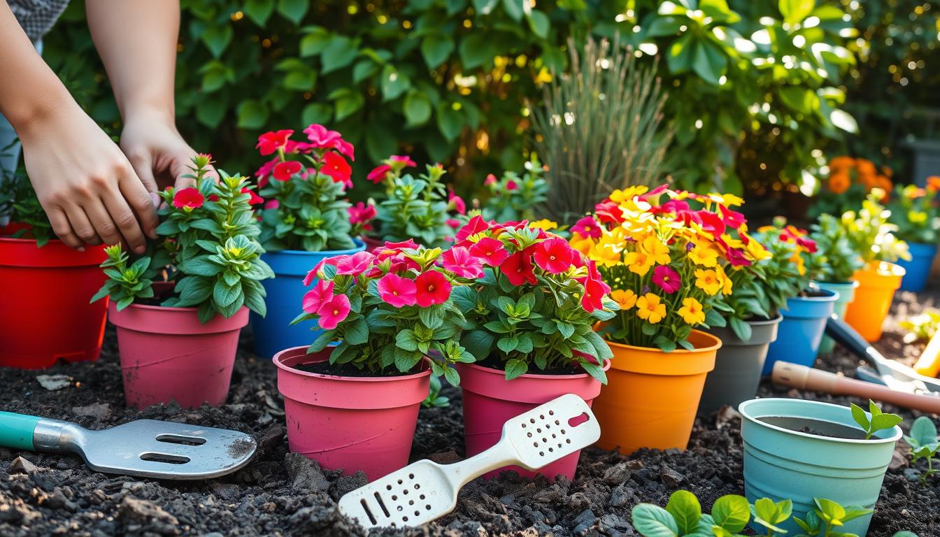 Planting calibrachoa