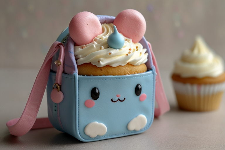 cinnamoroll my sweet piano huwahuwa cupcake bag