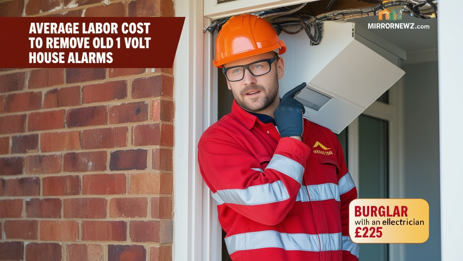 Average Labor Cost to Remove Old 120 Volt House Alarms