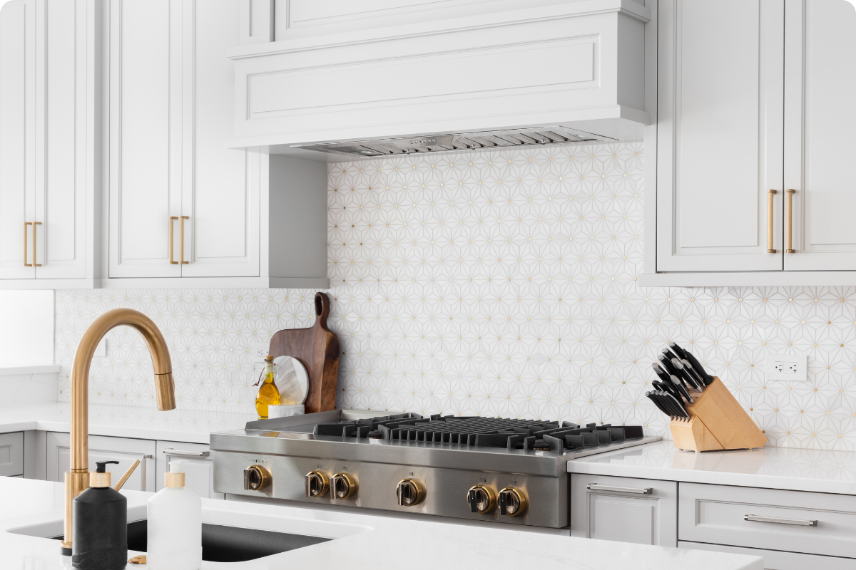 white custom inset cabinets