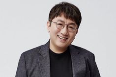 This contain an image of HYBE Chairman Bang Si Hyuk