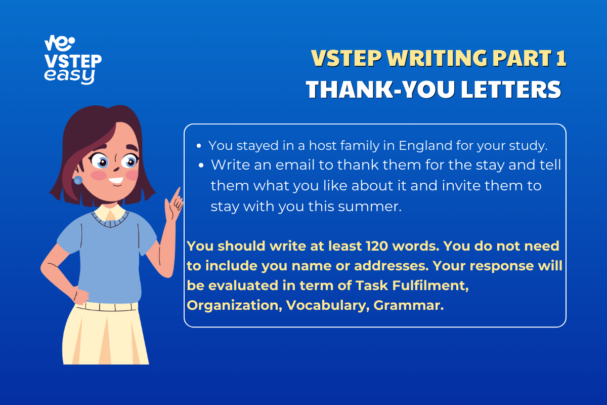 Ví dụ về thank-you letter