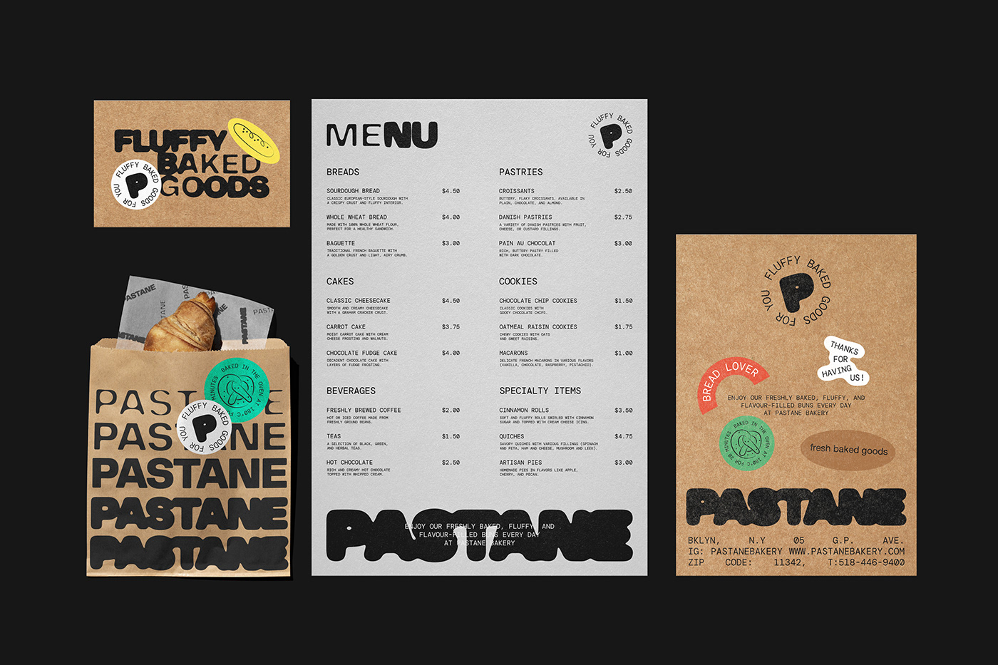 Image from the Branding and Visual Identity in Pastane Bakery’s Elegant Design article on Abduzeedo