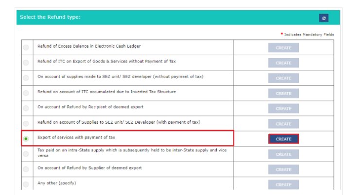 GST Refund – Exports of Services