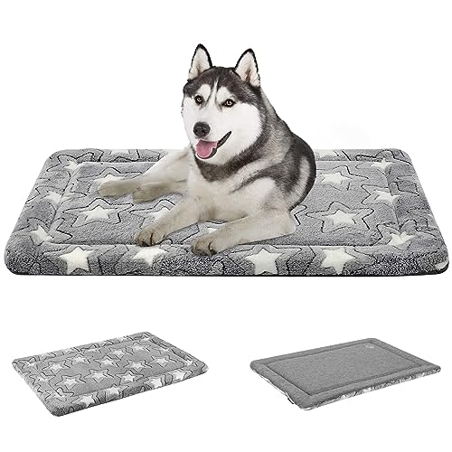 empsign-reversible-dog-crate-mat-cool-warm-machine-washable-kennel-pad-grey
