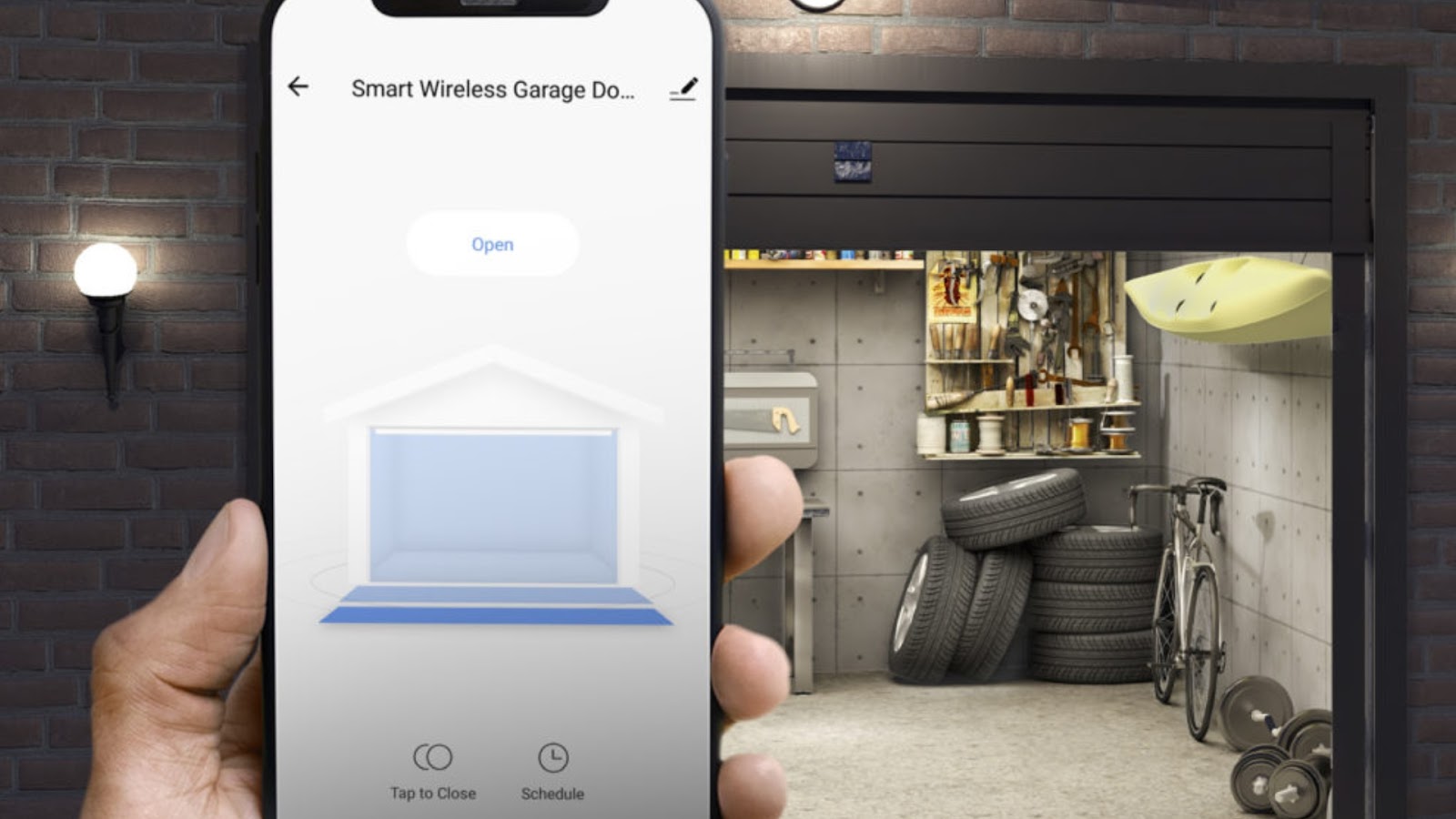 Smart garage door modification that enables remote access and automation