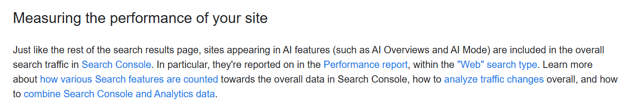 Google's documentation talks about AI Mode search measurement