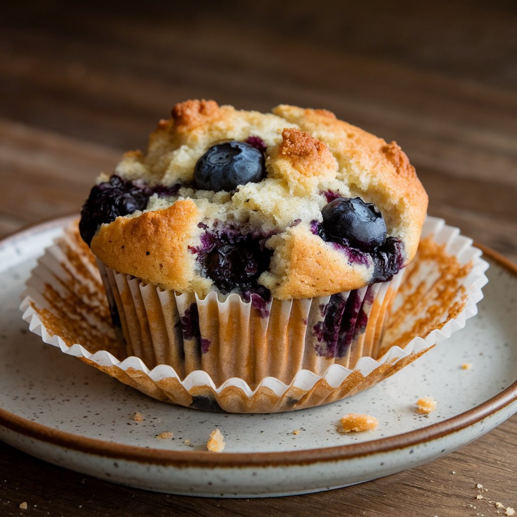 Sourdough Blueberry Muffins