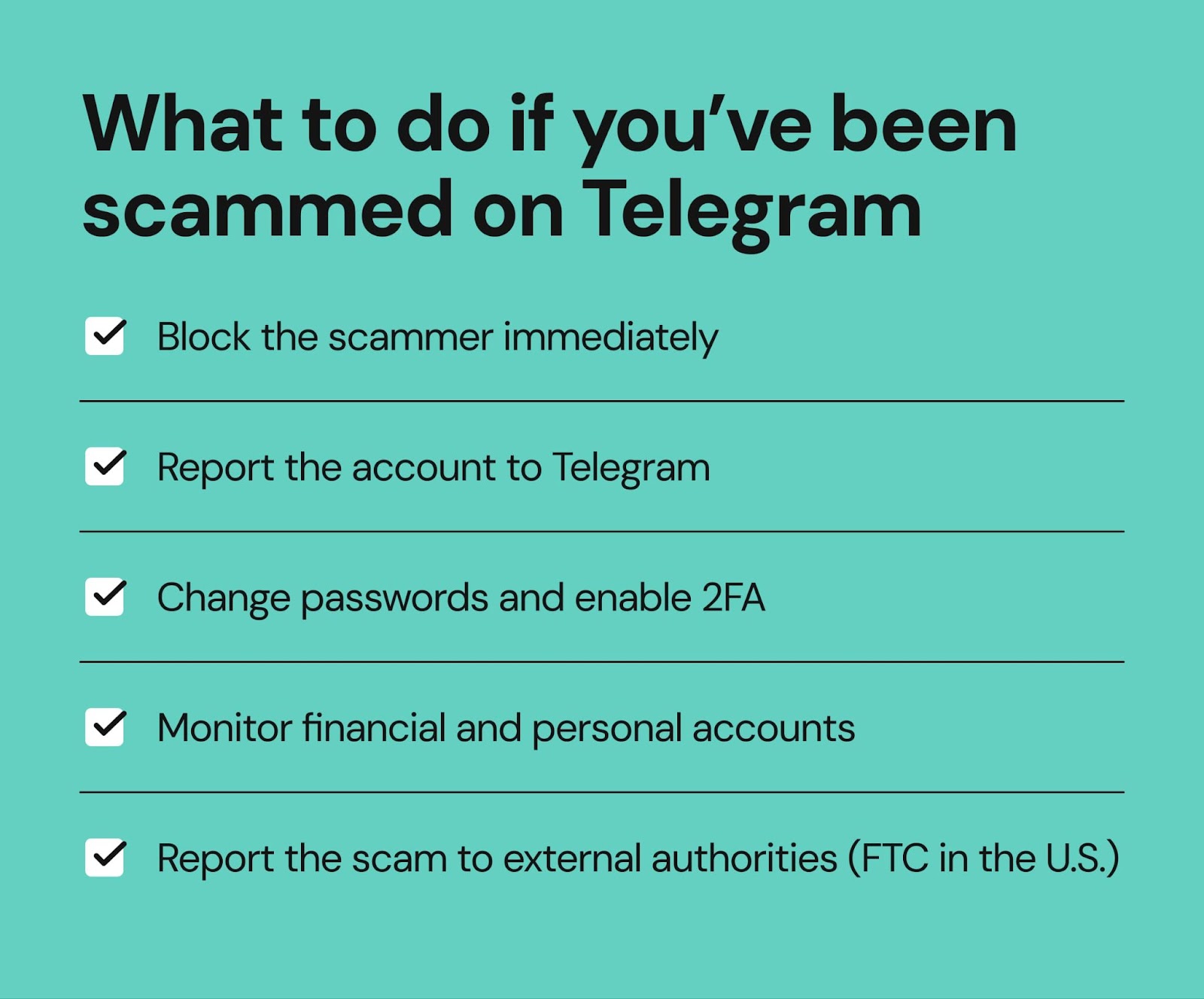 What to do if you've been scammed on Telegram