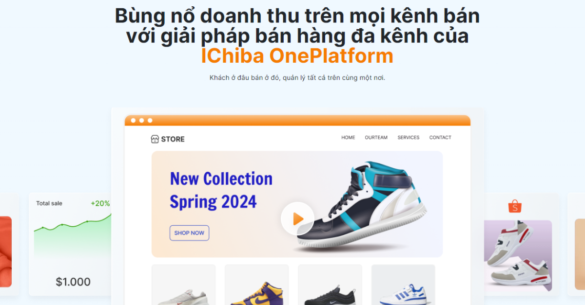 Quản lý nhiều kênh bán hàng làm khó bạn? Có ngay giải pháp bán hàng đa kênh từ IChiba OnePlatform
