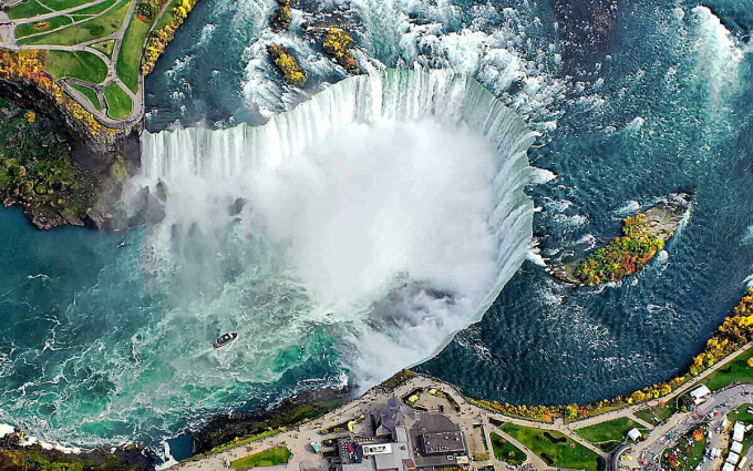 Niagara khi nhìn từ trên cao. Ảnh: Niagarafallslive