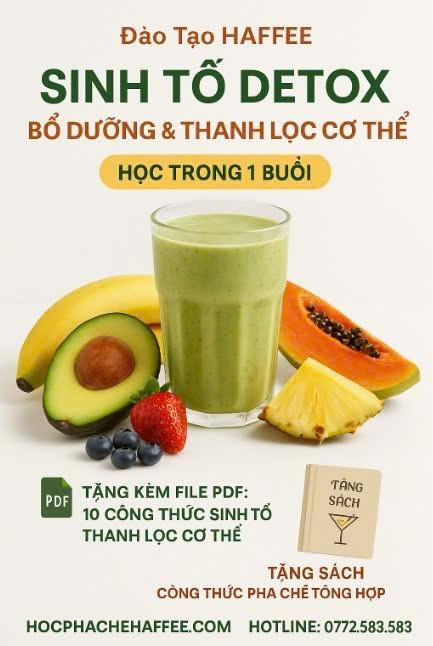 10 Công thức Sinh tố Detox bổ dưỡng