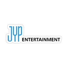 This contains an image of the jyp entertainment logo shown in blue and black on a white background