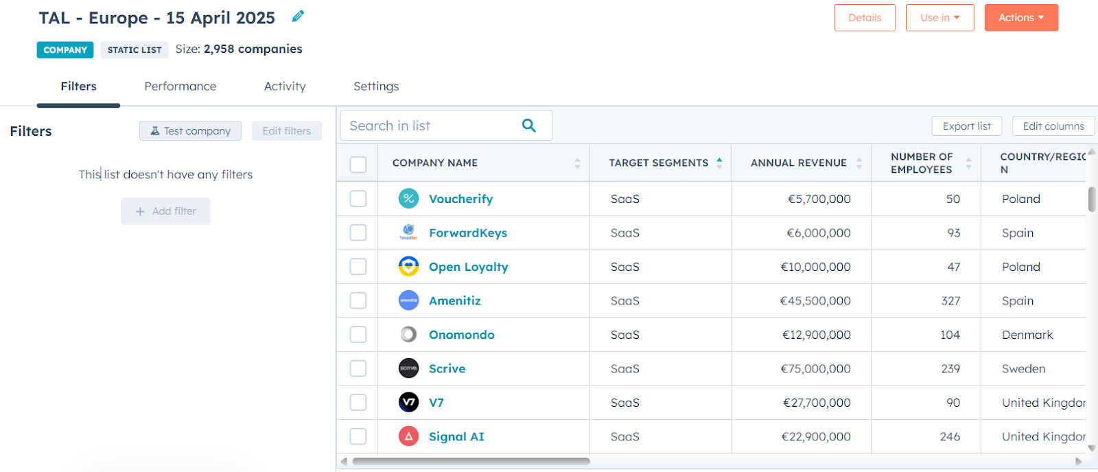 Target Account List Uploaded from Clay to HubSpot