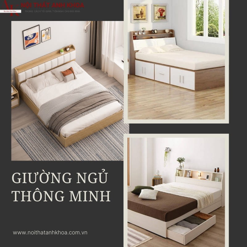 Giường ngủ hiện đại thông minh