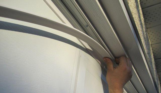 how to install garage door weather stripping