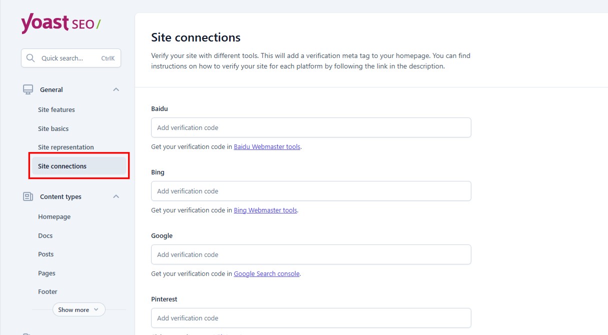 Site Connection