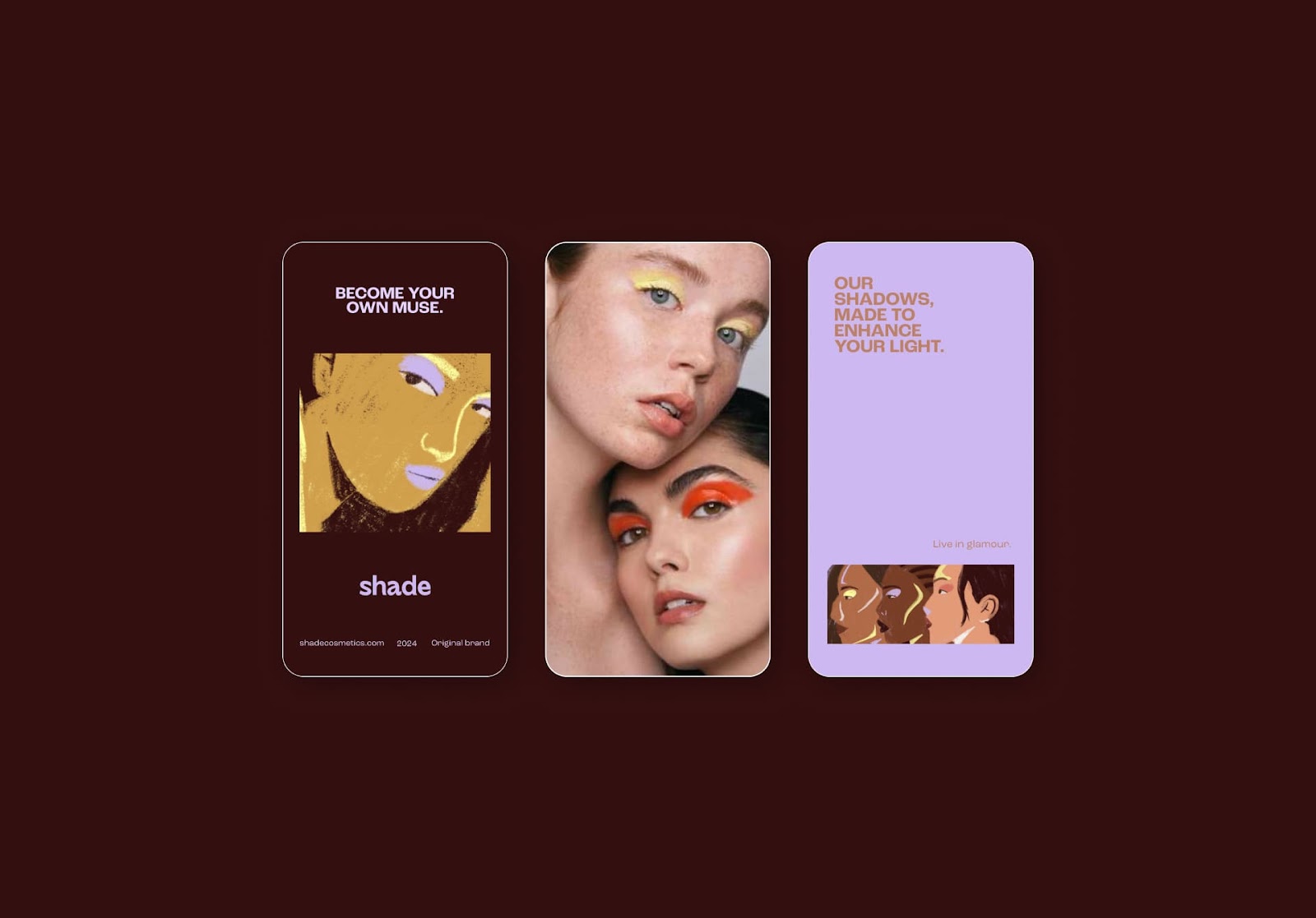 Image from the Shade: Makeup Branding for Gen Z's Modern Sophistication article on Abduzeedo